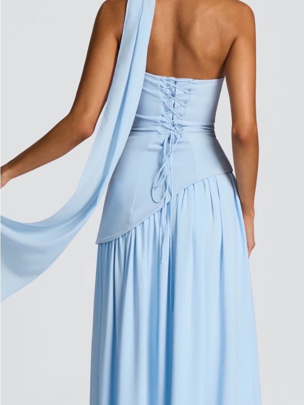 MALIYAH MAXI DRESS - BABY BLUE - Picture 2 of 3
